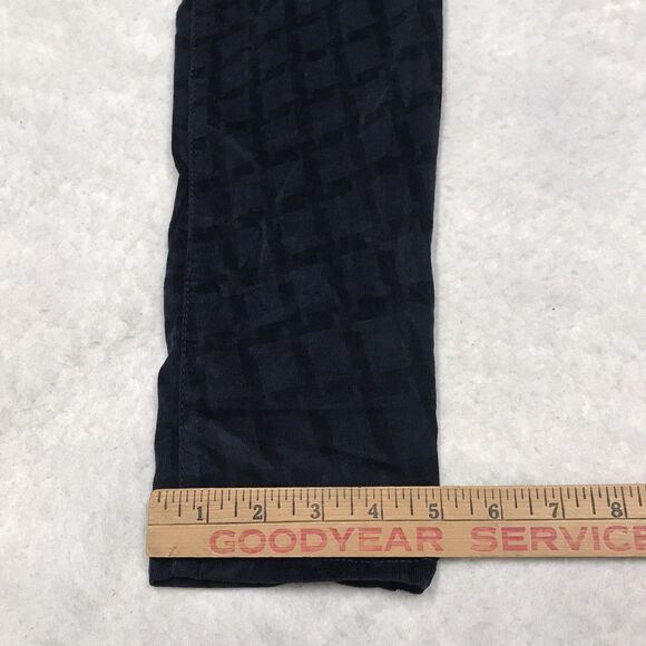 NWT TRUE RELIGION Halle Micro Corduroy Jean Women 28x30 Super Skinny Blue Check - Picture 10 of 16